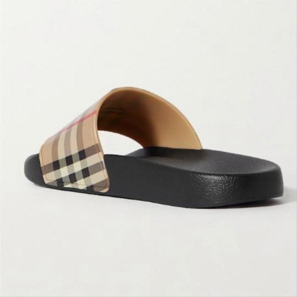 BURBERRY Check rubber slides sandals - Picture 3 of 5